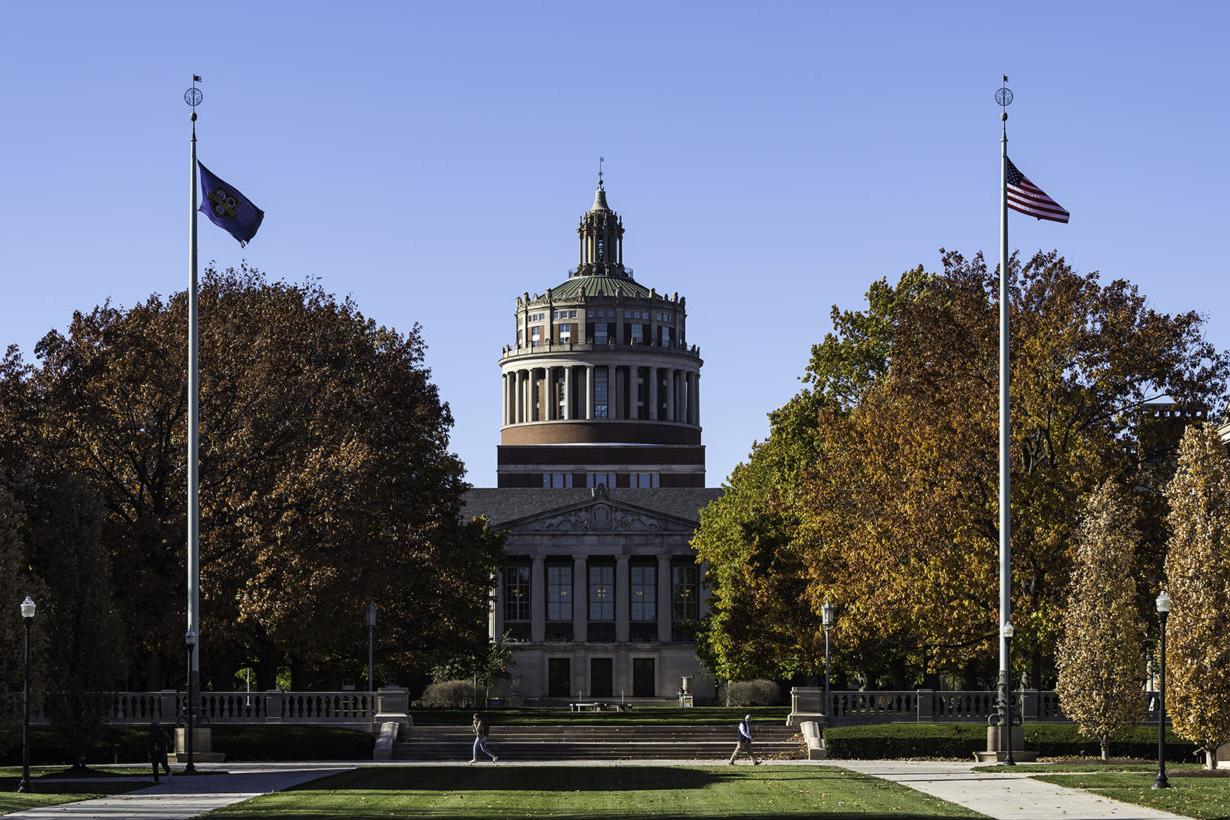 Rush Rhees Library and Eastman Quad